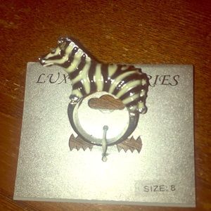 Zebra Ring Size 8